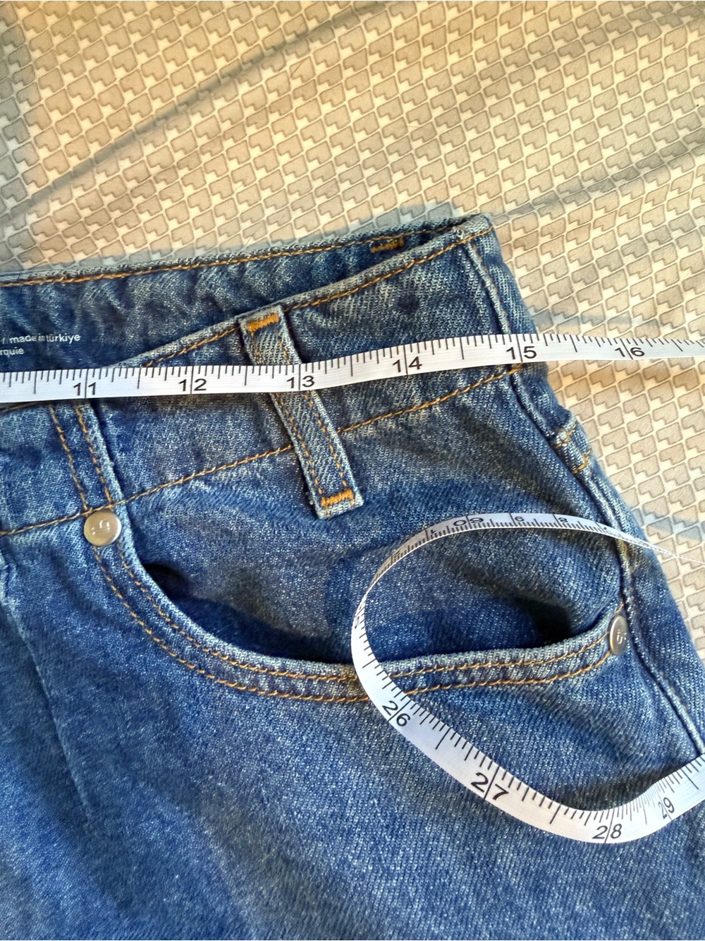 Pilcro Wide Leg Cropped Women’s Jeans - Blue Denim Size28 - Picture 7 of 8